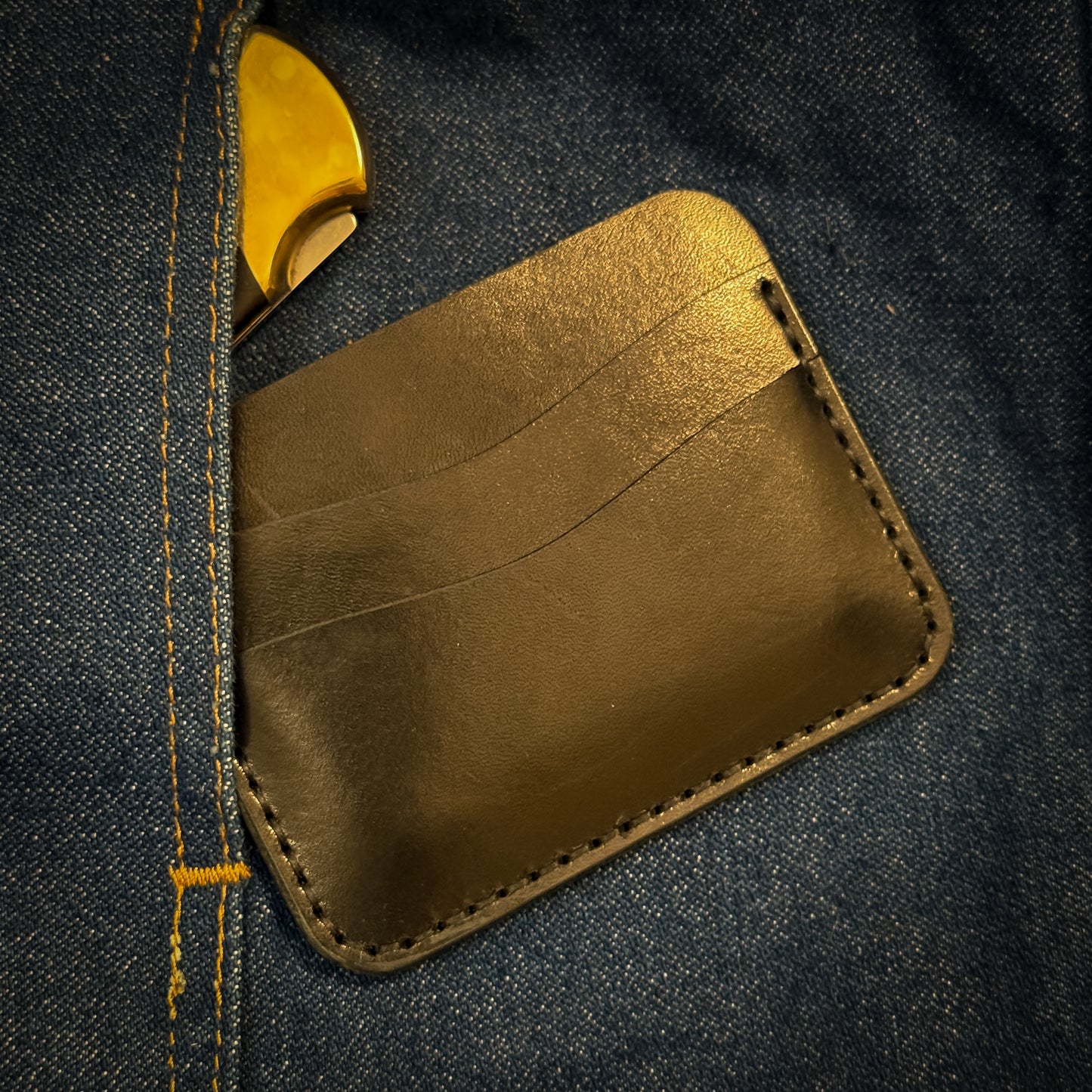 Minimalist Card Sleeve Wallet - Black