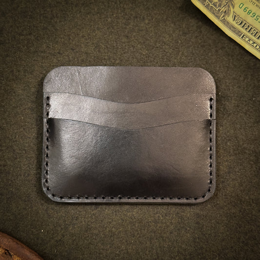 Minimalist Card Sleeve Wallet - Black