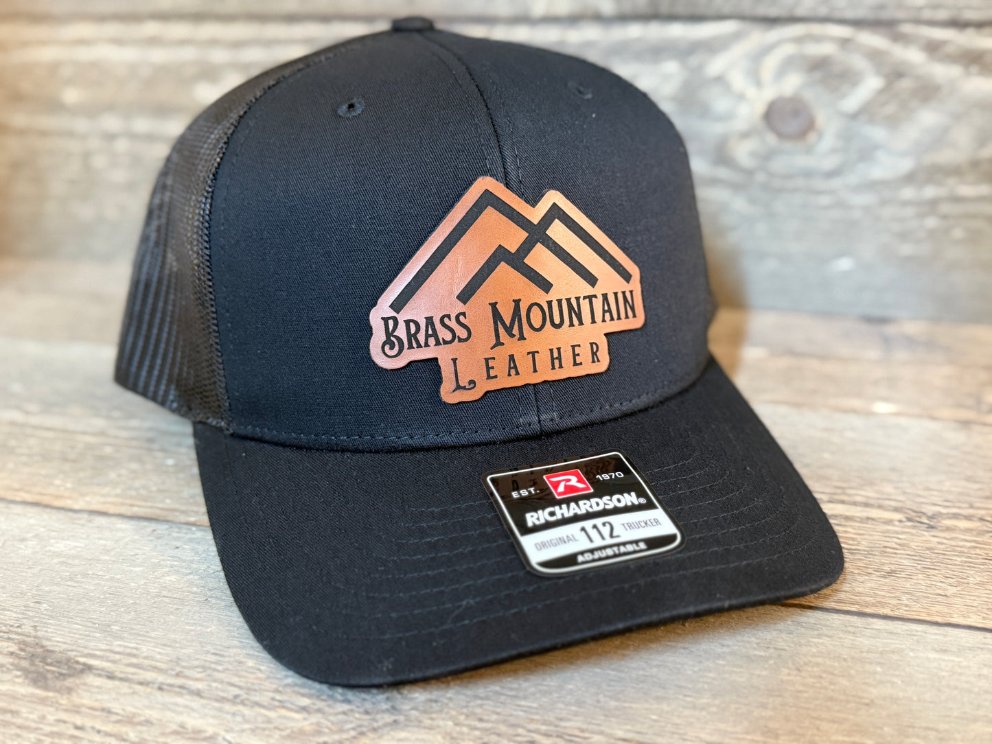 Brass Mountain Leather Snapback Richardson Hat