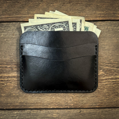 Minimalist Card Sleeve Wallet - Black