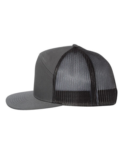 Custom Flat Brim Trucker Cap - Richardson 168